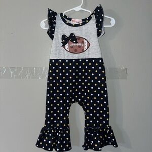Clover Cottage Apparel Football-Themed One Piece (Previously Owned)